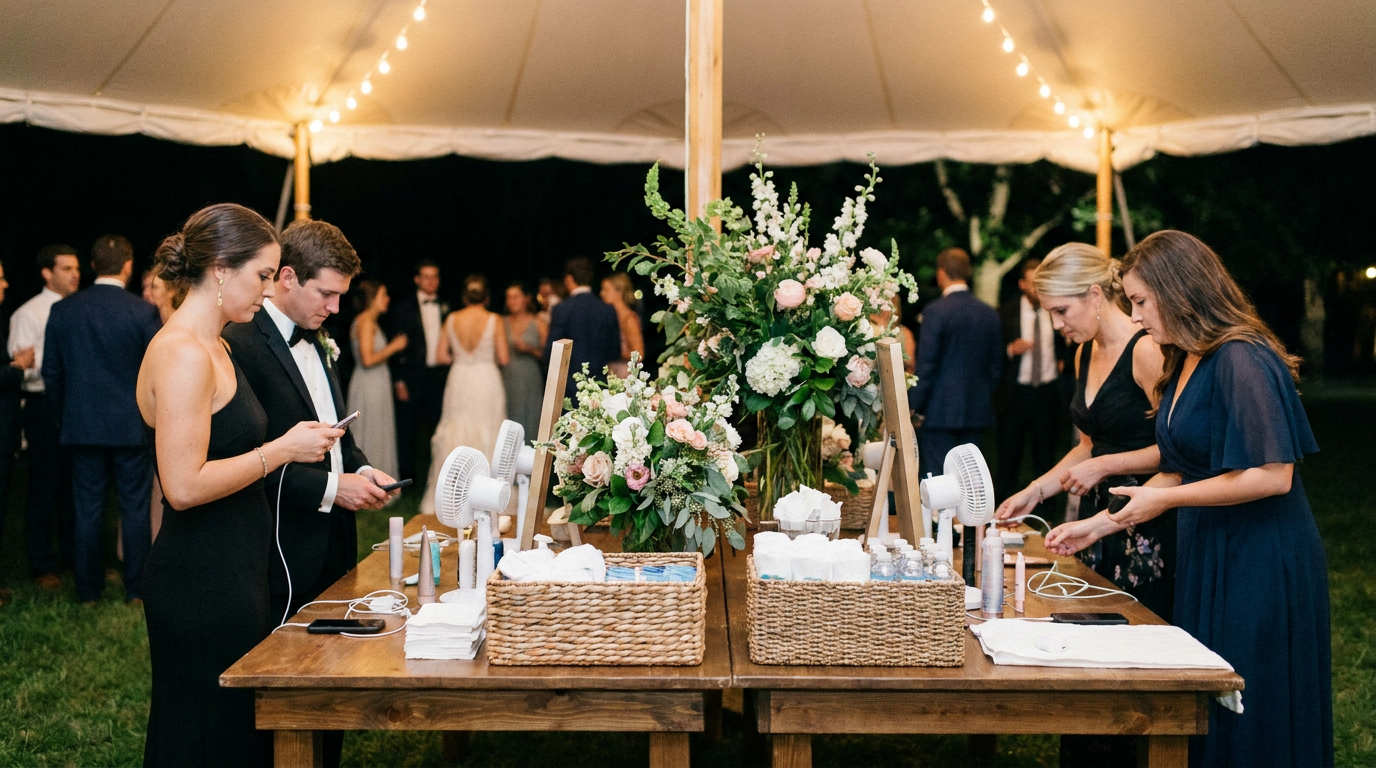Illustration de l'article « Mariage : aménager un coin fraîcheur pour vos invités »