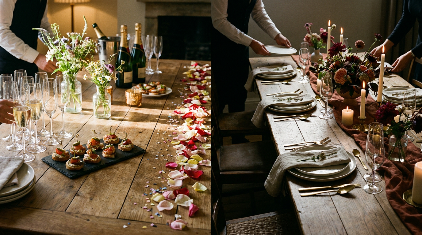 Illustration de l'article « Mariage : l'art de la transition vers le dîner »