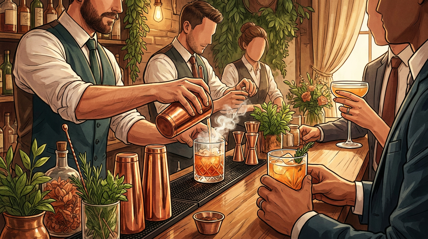 Illustration de l'article « Mariage : la mixologie signature comme animation »