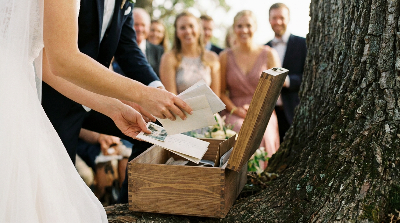 Illustration de l'article « Mariage : le rituel émouvant de la capsule temporelle »