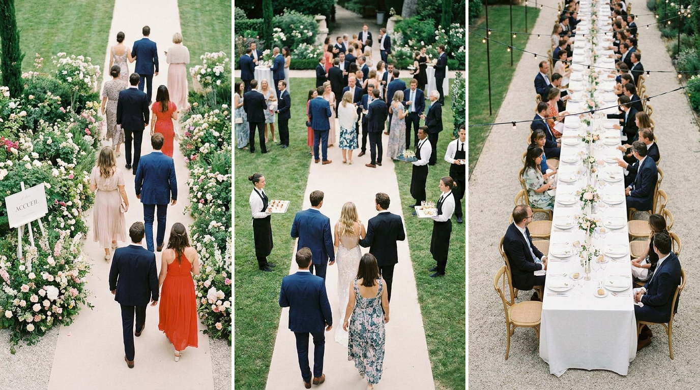 Illustration de l'article « Mariage : optimiser la fluidité du parcours invité »
