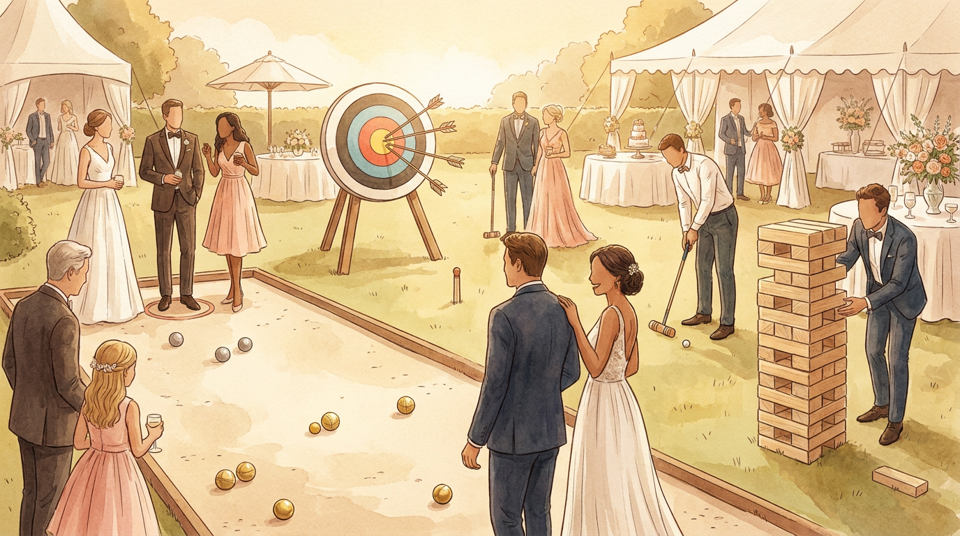 Illustration de l'article « Olympiades des mariés : souder vos proches avec chic »