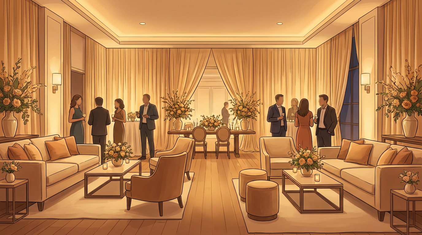 Illustration de l'article « Réception en intérieur : composer une ambiance raffinée »