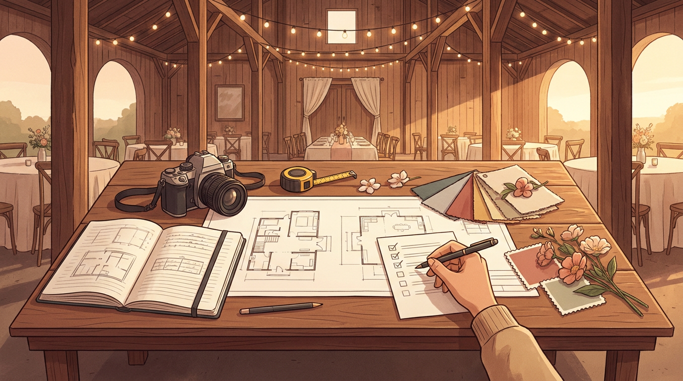 Illustration de l'article « Visite de lieu de mariage : les questions essentielles »